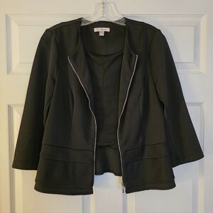 Black Zip-up Blazer